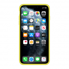 Силиконовый чехол Apple Silicone Case Flash для iPhone Xs Max с закрытым низом