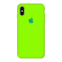 Силиконовый чехол Apple Silicone Case Juicy Green для iPhone Xs Max с закрытым низом