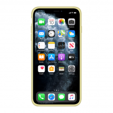 Силиконовый чехол Apple Silicone Case Mellow Yellow для iPhone Xs Max с закрытым низом