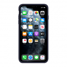 Силиконовый чехол Apple Silicone Case Midnight Blue для iPhone Xs Max с закрытым низом
