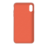 Силиконовый чехол Apple Silicone Case Orange для iPhone Xs Max с закрытым низом