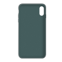 Силиконовый чехол Apple Silicone Case Pine Green для iPhone Xs Max с закрытым низом