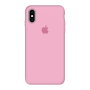 Силиконовый чехол Apple Silicone Case Pink для iPhone Xs Max с закрытым низом