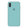 Силиконовый чехол Apple Silicone Case Sea Blue для iPhone Xs Max с закрытым низом