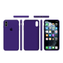 Силиконовый чехол Apple Silicone Case Ultra Violet для iPhone Xs Max с закрытым низом