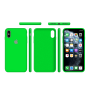 Силиконовый чехол Apple Silicone Case Uran Green для iPhone Xs Max с закрытым низом