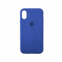 Стильный чехол Alcantara Full Cover для Blue для iPhone Xs Max