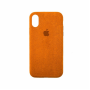 Стильный чехол Alcantara Full Cover для Orange для iPhone Xs Max