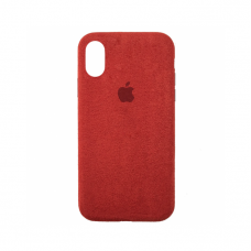 Стильный чехол Alcantara Full Cover для Red для iPhone Xs Max
