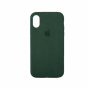 Стильный чехол Alcantara Full Cover для Green для iPhone Xs Max