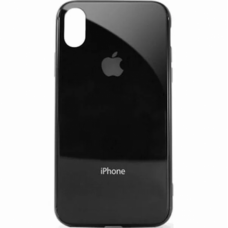 Чехол для iPhone Xs Max Glass Logo Case Black