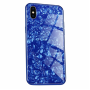 Чехол для iPhone Xs Max Marble Case Blue