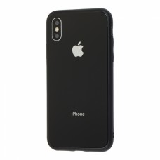 Чехол для iPhone Xs Max Glass Pastel Color Logo Black