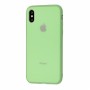 Чехол для iPhone Xs Max Glass Pastel Color Logo Mint