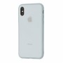 Чехол для iPhone Xs Max Glass Pastel Color Logo Mist Blue