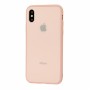 Чехол для iPhone Xs Max Glass Pastel Color Logo Pink Sand