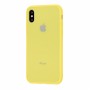 Чехол для iPhone Xs Max Glass Pastel Color Logo Yellow