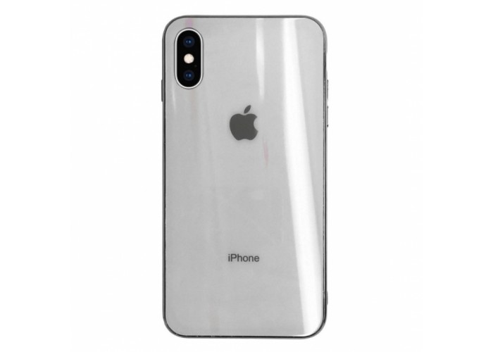 Чехол для iPhone Xs Max Glass Polaris Logo White