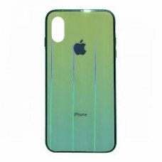 Чехол для iPhone Xs Max Glass Shine Green