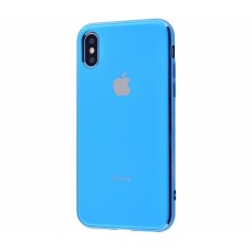 Silicone Logo Case для iPhone Xs Max Blue