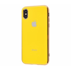Silicone Logo Case для iPhone Xs Max Yellow