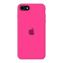 Силиконовый чехол Apple Silicone Barbie Pink для iPhone SE 2 с закрытым низом