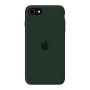 Силиконовый чехол Apple Silicone Forest Green для iPhone SE 2 с закрытым низом