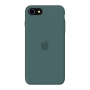 Силиконовый чехол Apple Silicone Pine Green для iPhone SE 2 с закрытым низом