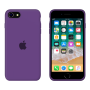 Силиконовый чехол Apple Silicone Purple для iPhone SE 2 с закрытым низом
