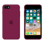 Силиконовый чехол Apple Silicone Rose Red для iPhone SE 2 с закрытым низом