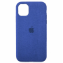 Стильный чехол Alcantara Full Cover Blue для iPhone 11 Pro