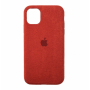 Стильный чехол Alcantara Full Cover Red для iPhone 11 Pro