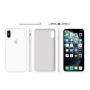 Силиконовый чехол Apple Silicone Case White для iPhone X/Xs с закрытым низом