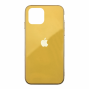 Чехол для iPhone 11 Pro Glass Logo Case Yellow