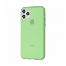 Чехол для iPhone 11 Pro Glass Pastel Color Logo Mint Gum