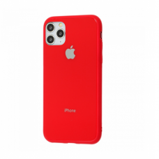 Чехол для iPhone 11 Pro Glass Pastel Color Logo Red