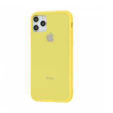 Чехол для iPhone 11 Pro Glass Pastel Color Logo Yellow