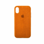 Стильный чехол Alcantara Full Cover Orange для iPhone 11 Pro Max