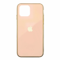 Чехол для iPhone 11 Pro Glass Logo Case Gold