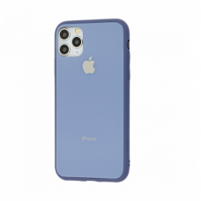 Чехол для iPhone 11 Pro Max Glass Pastel Color Logo Lavander Gray