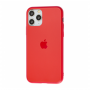 Чехол для iPhone 11 Pro Max Silicone Logo Case Matte Red