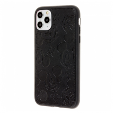 Чехол iPhone 11 Pro Max Mickey Mouse Leather Black