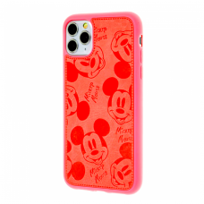 Чехол iPhone 11 Pro Max Mickey Mouse Leather Red