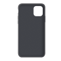 Силиконовый чехол c закрытым низом Apple Silicone Case Charcoal Gray для iPhone 11