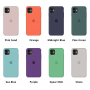 Силиконовый чехол c закрытым низом Apple Silicone Case Grapefruit для iPhone 11