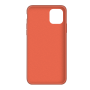 Силиконовый чехол c закрытым низом Apple Silicone Case Orange для iPhone 11