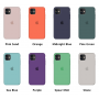 Силиконовый чехол c закрытым низом Apple Silicone Case Pink для iPhone 11