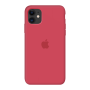 Силиконовый чехол c закрытым низом Apple Silicone Case Red Raspberry для iPhone 11