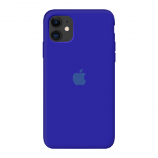 Силиконовый чехол c закрытым низом Apple Silicone Case Ultra Blue для iPhone 11