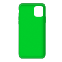 Силиконовый чехол c закрытым низом Apple Silicone Case Uran Green для iPhone 11